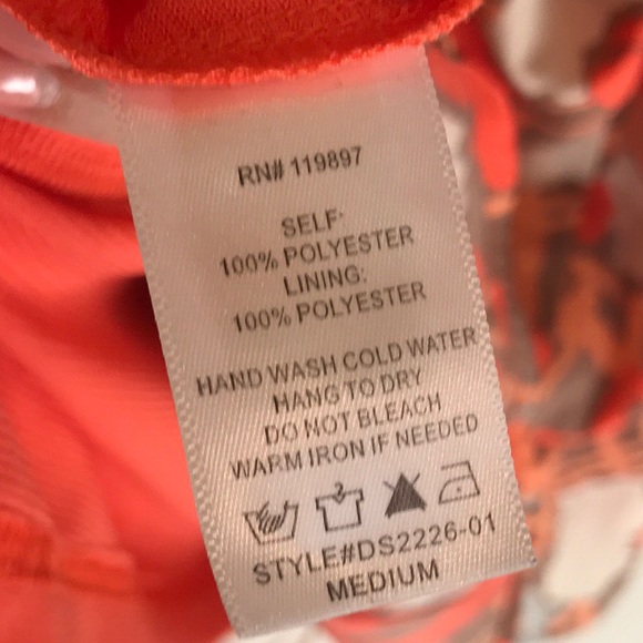 Key Hole Tie Wait Front Summer Print Dress - Picture 6 of 6